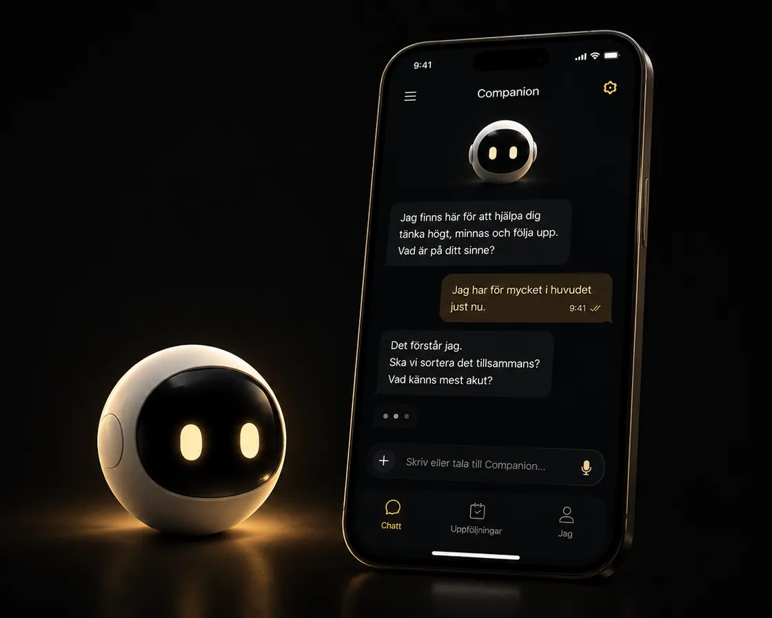 Ellea companion with phone preview